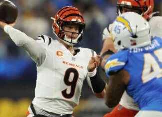 Burrow connects with Higgins for long TD to narrow gap against Chargers news-18112024-070048