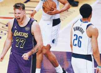 Luka Doncic triple-double leads Lakers past Mavs 107-99 luka-doncic-triple-double-leads-lakers-past-mavs-107-99